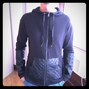 Hooded zip up sweatshirt